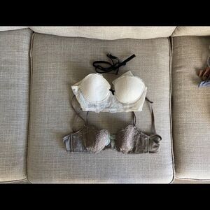 Demi balconette bra 32 B, set of 2